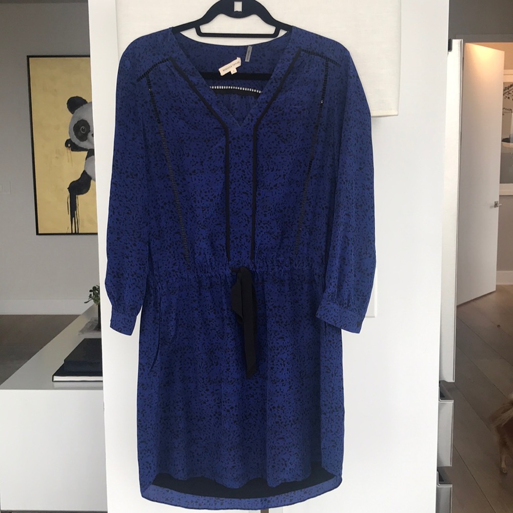 Rebecca Taylor Blue Leopard dress sz4